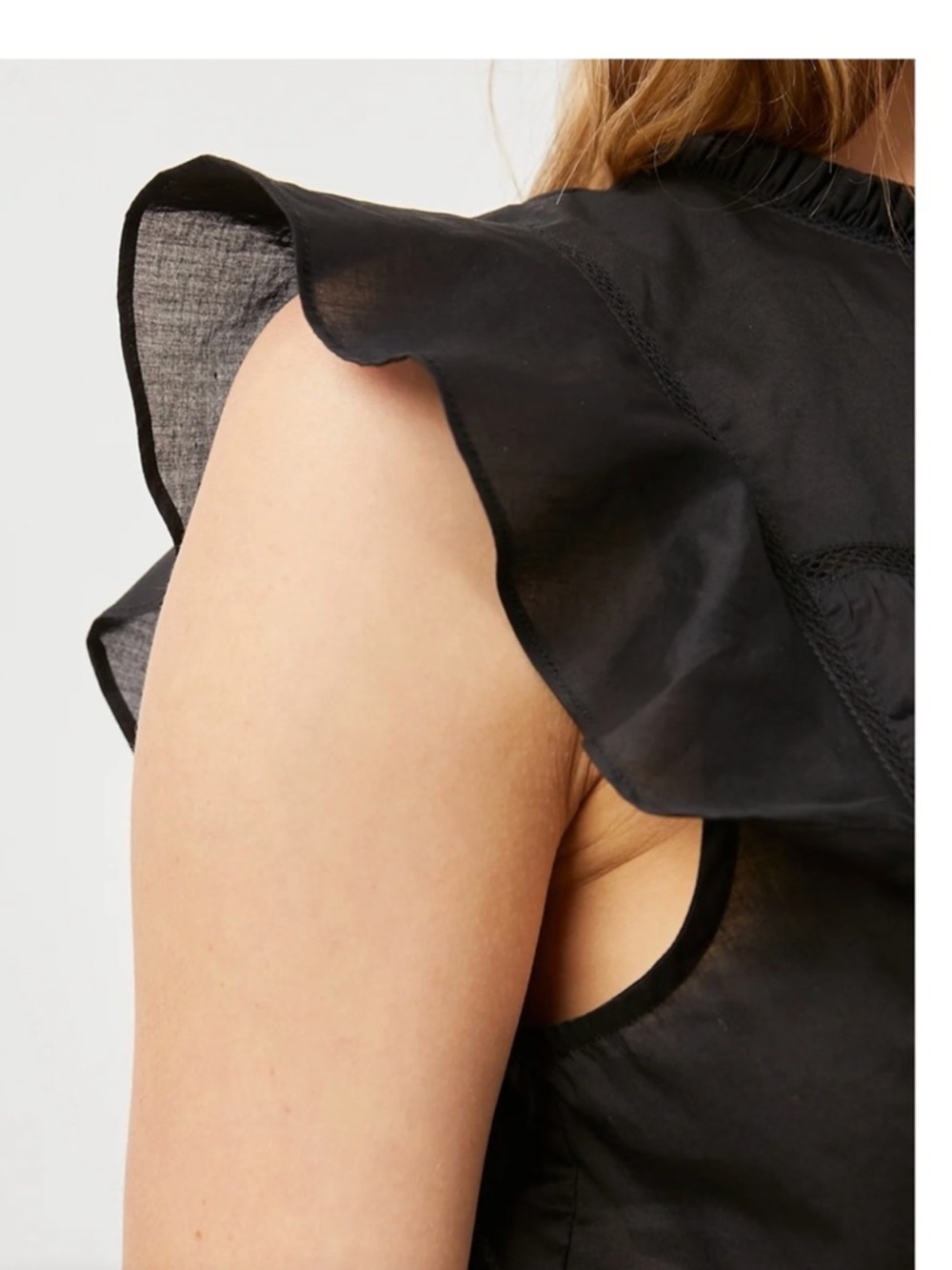Rails Filomena ruffle flutter sleeve top - Picture 3 of 13
